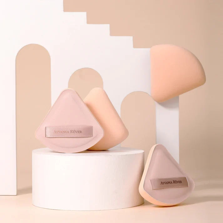 SET BORLA PARA MAQUILLAJE MARSHMELLOW 3PZ - AYVANNA REVER