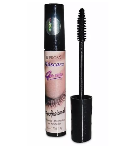 MASCARA DE PESTAÑAS 4 EN 1 NEGRO PROFESIONAL  |  PROSA