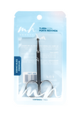 TIJERAS CON PUNTA REDONDA PLATA - MH BEAUTY