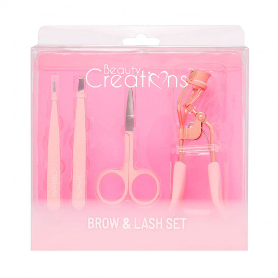 KIT CEJAS Y PESTAÑAS ROSA PASTEL 4PZS  - BEAUTY CREATIONS - Compra Maquillaje y Artículos de Belleza | Belle Queen Cosmetics