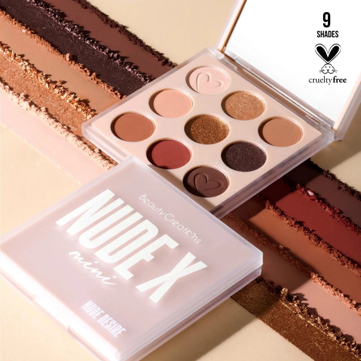 NUDE X MINI EYESHADOW PALETTE - MINI PALETA NUDE | BEAUTY CREATIONS