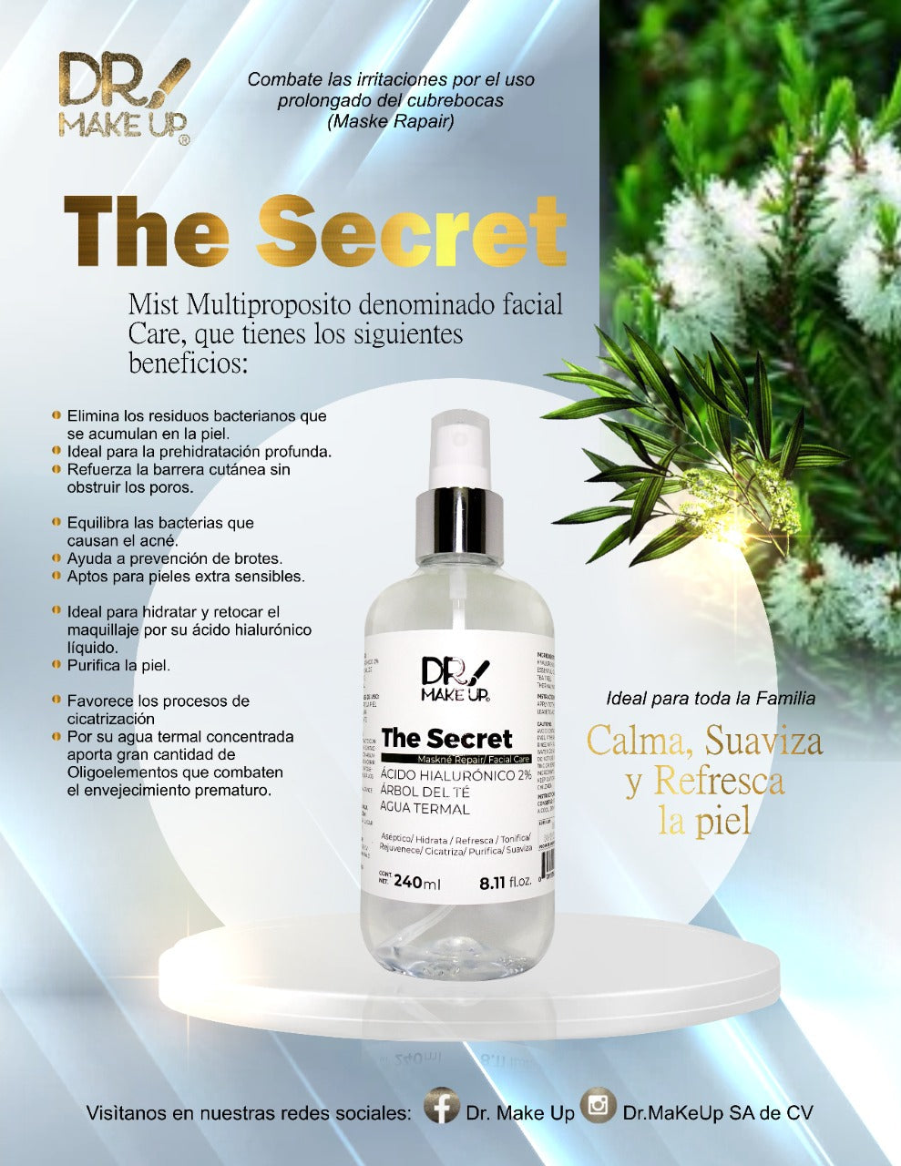 The Secret - Tónico Fácial - Dr Makeup